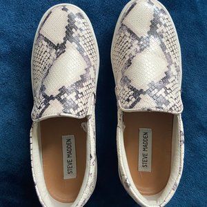Steve Madden snakeskin sneakers, 7.5